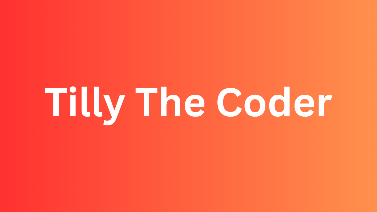 Pricing - Tilly The Coder